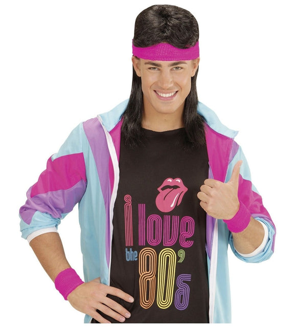 Neon Roze Zweetbandjes 2 delig van Widmann koop je bij Partywinkel