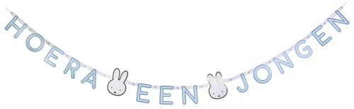 Nijntje Letterslinger Jongen 1,8m van Haza Witbaard koop je bij Partywinkel