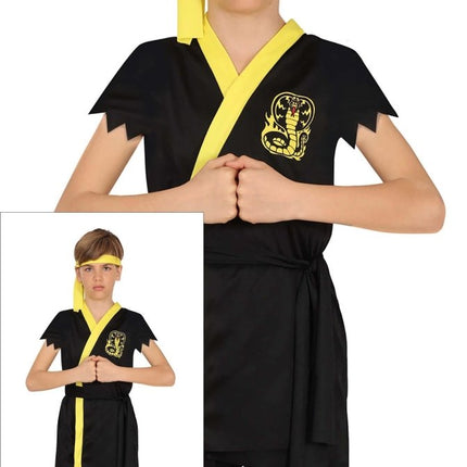 Ninja Kostuum Zwart Geel Jongen van Fiestas Guirca koop je bij Partywinkel