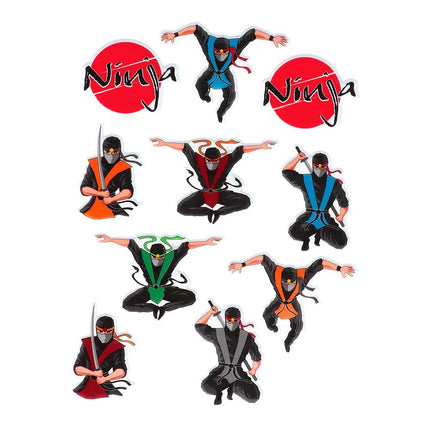 Ninja Stickers 4st van Boland koop je bij Partywinkel