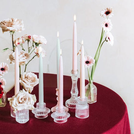 Nude Kaarsen 24cm 10st van Partydeco koop je bij Partywinkel