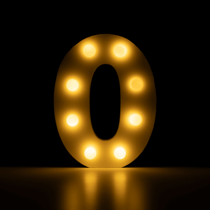 O Licht Letter 16,5cm van Paper Dreams koop je bij Partywinkel