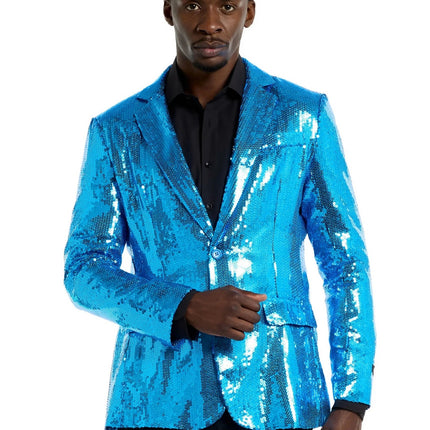 Blauwe Jas Pailletten