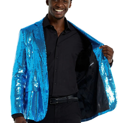 Blauwe Jas Pailletten