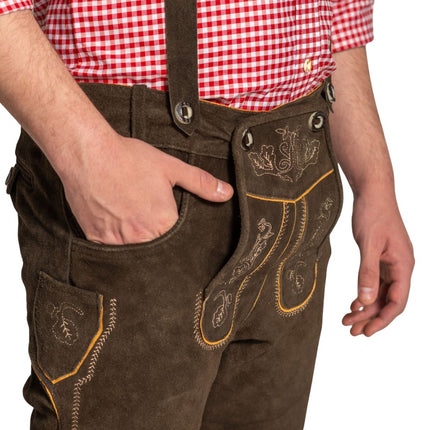 Lederhose Bruin Lang Gerlos
