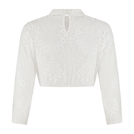 Oktoberfest Blouse Wit Dames Kant van Haus Huberts koop je bij Partywinkel