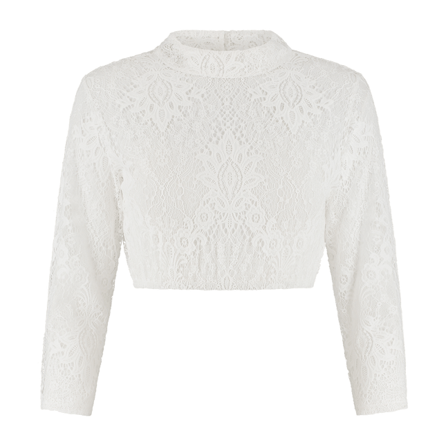 Oktoberfest Blouse Wit Dames Kant van Haus Huberts koop je bij Partywinkel