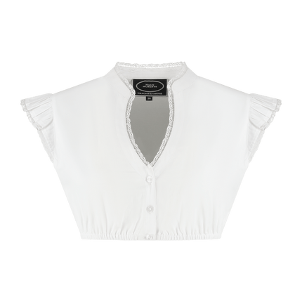 Oktoberfest Blouse Wit Dames Vleugelmouw van Haus Huberts koop je bij Partywinkel