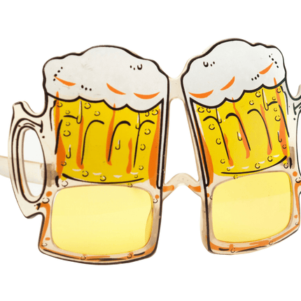 Oktoberfest Bril Bierpul Geel van Partychimp koop je bij Partywinkel