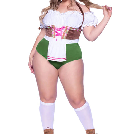 Oktoberfest Dirndl Kostuum Dames Plus Size Leg Avenue van Leg Avenue koop je bij Partywinkel