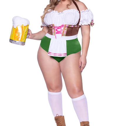 Oktoberfest Dirndl Kostuum Dames Plus Size Leg Avenue van Leg Avenue koop je bij Partywinkel