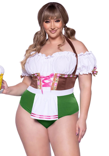 Oktoberfest Dirndl Kostuum Dames Plus Size Leg Avenue van Leg Avenue koop je bij Partywinkel