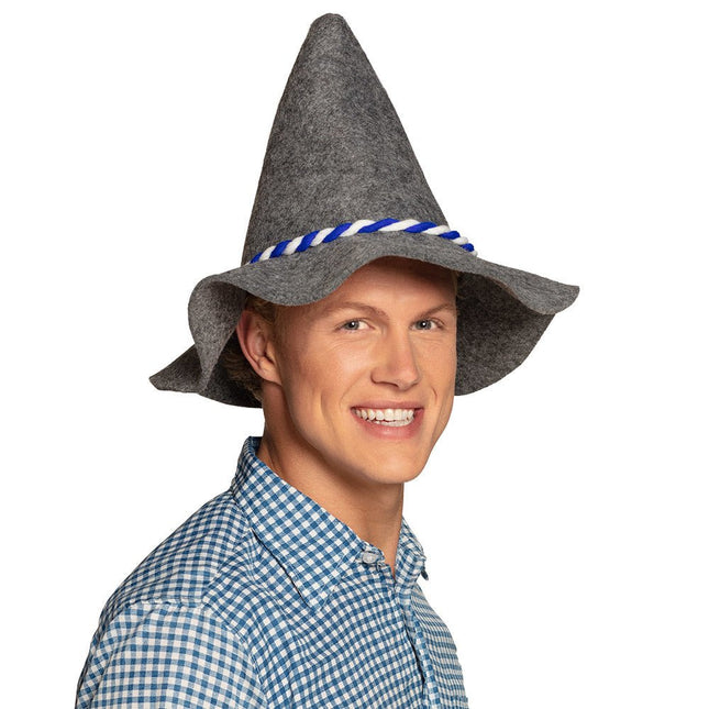 Oktoberfest Hoed Lichtgrijs van Boland koop je bij Partywinkel