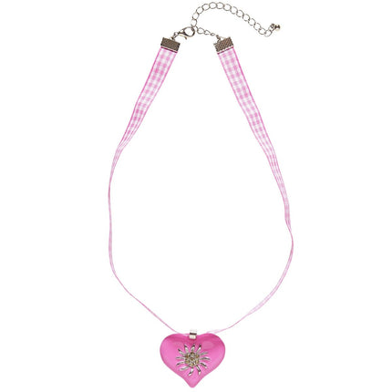 Oktoberfest Ketting Roze Met Edelweiss van Widmann koop je bij Partywinkel