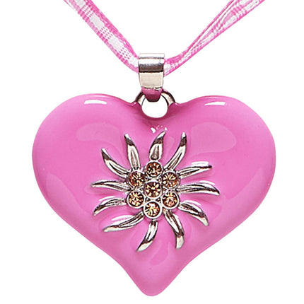 Oktoberfest Ketting Roze Met Edelweiss van Widmann koop je bij Partywinkel
