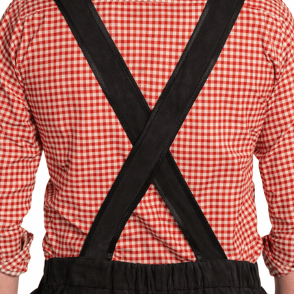 Oktoberfest Lederhose Zwart Lang van Partychimp koop je bij Partywinkel