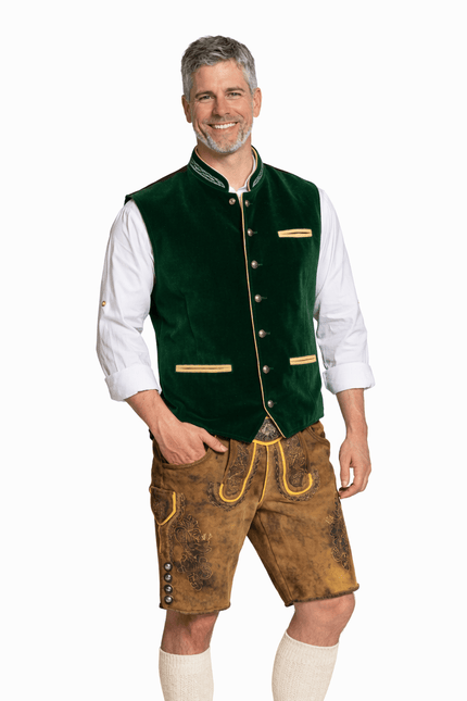Oktoberfest Vest Groen Trachten van Tannhauser koop je bij Partywinkel