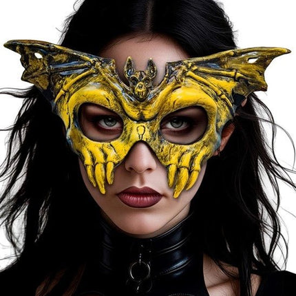 OOGMASKER SCHEDEL VLEERMUIS - HARD PLASTIC van Widmann koop je bij Partywinkel