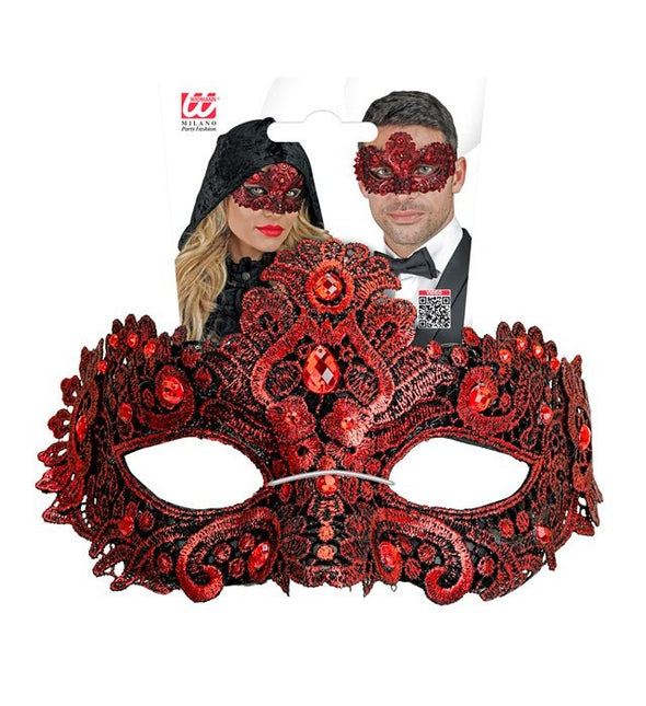 Oogmasker Theater Rood van Widmann koop je bij Partywinkel