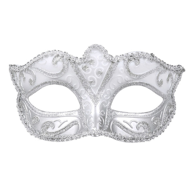 Oogmasker Venice Felina Zilver van Boland koop je bij Partywinkel