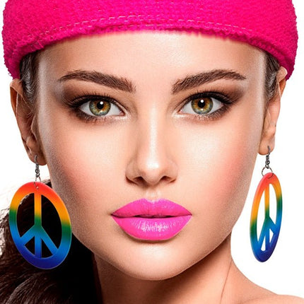 Oorbellen Hippie Regenboog van Widmann koop je bij Partywinkel