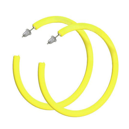Neon Gele Oorbellen van Wilbers & Wilbers koop je bij Partywinkel