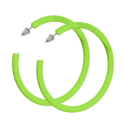Neon Groene Oorbellen van Wilbers & Wilbers koop je bij Partywinkel