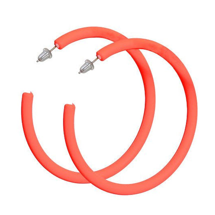 Neon Oranje Oorbellen van Wilbers & Wilbers koop je bij Partywinkel