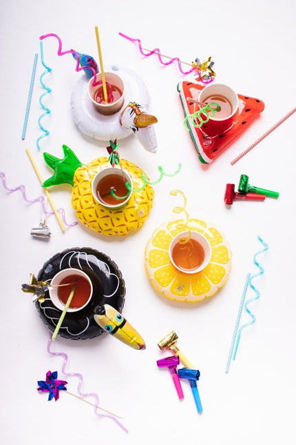 Opblaas Unicorn Bekerhouder 37cm van Folat koop je bij Partywinkel