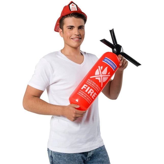 Opblaasbare brandweer blusser 60cm van Folat koop je bij Partywinkel