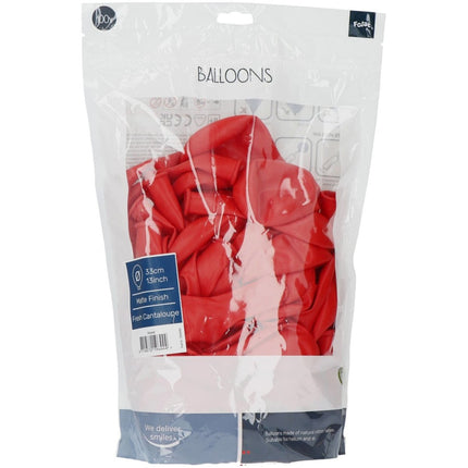 Oranje Ballonnen Fresh Cantaloupe 33cm 100st van Folat koop je bij Partywinkel