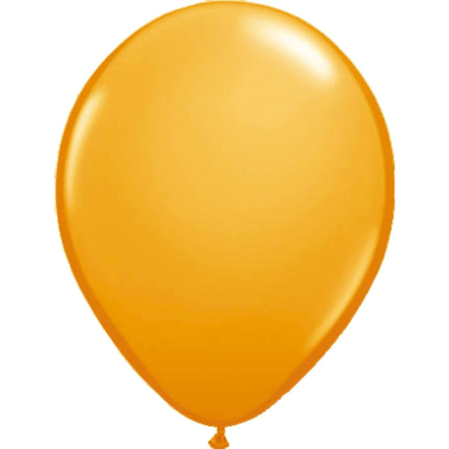 Oranje Ballonnen Latex Basic 30cm 10st van Folat koop je bij Partywinkel