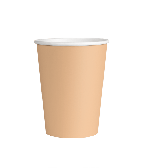 Oranje Bekers Pastel 7cm 8st van Paper Dreams koop je bij Partywinkel