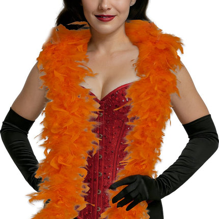 Oranje Boa Veren 80gr van Fiestas Guirca koop je bij Partywinkel