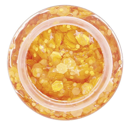 Oranje Glitter Gel 20g van Fiestas Guirca koop je bij Partywinkel