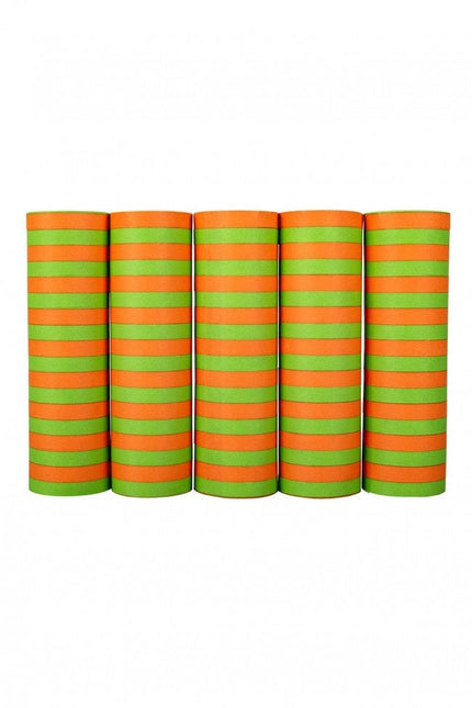 Oranje Groene Serpentine 100 rollen 4m van PartyXplosion koop je bij Partywinkel