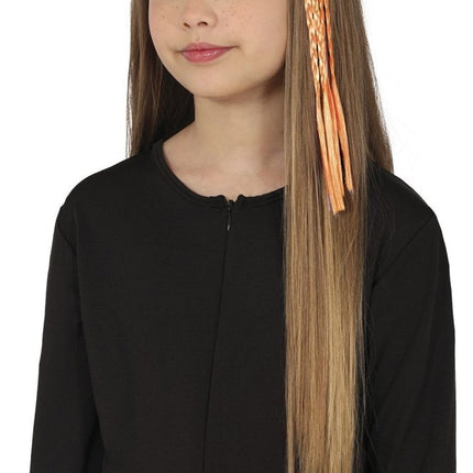 Oranje Hair Extension 35cm 3st van Fiestas Guirca koop je bij Partywinkel