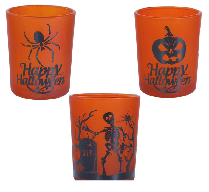 Oranje Halloween Bekers Happy Halloween van Fiestas Guirca koop je bij Partywinkel