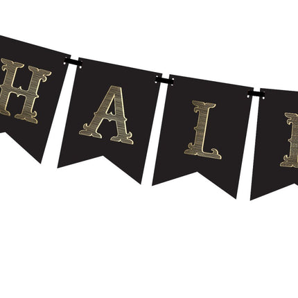 Oranje Halloween Letterslinger 1,75m van Partydeco koop je bij Partywinkel