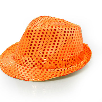 Oranje Hoed Pailletten van Partychimp koop je bij Partywinkel