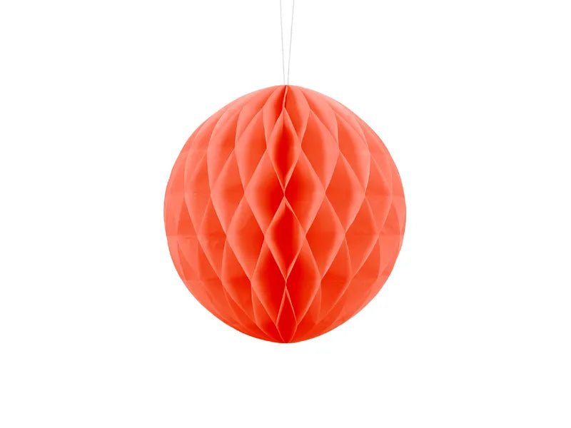 Oranje Honeycomb 20cm van Partydeco koop je bij Partywinkel
