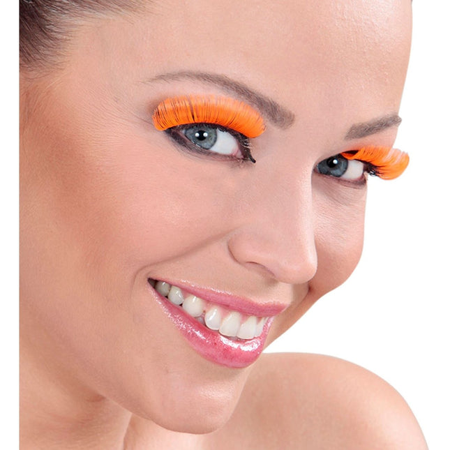 Oranje Nep Wimpers van Widmann koop je bij Partywinkel