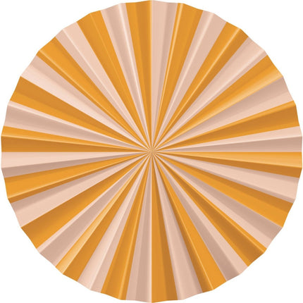 Oranje Papieren Waaiers 35cm 3st van Folat koop je bij Partywinkel