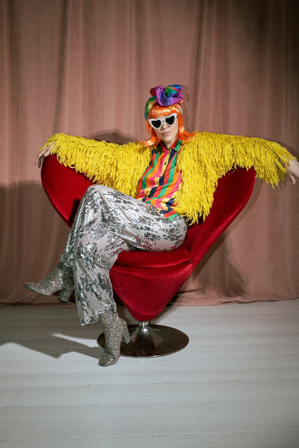 Oranje Pruik Cleopatra van Partydeco koop je bij Partywinkel