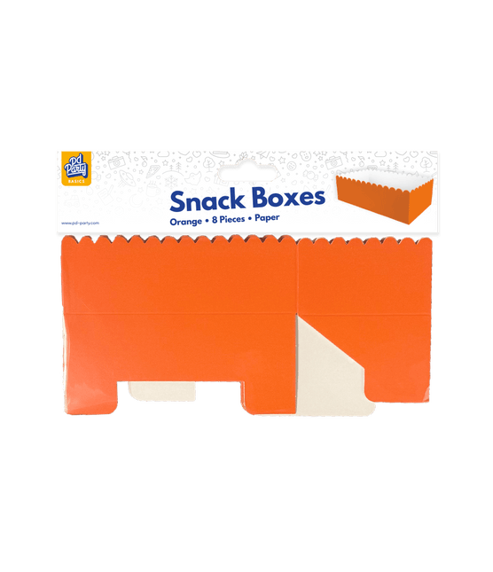 Oranje Snackbakje 12,5cm 8st van Paper Dreams koop je bij Partywinkel