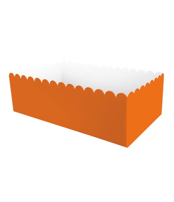 Oranje Snackbakje 12,5cm 8st van Paper Dreams koop je bij Partywinkel