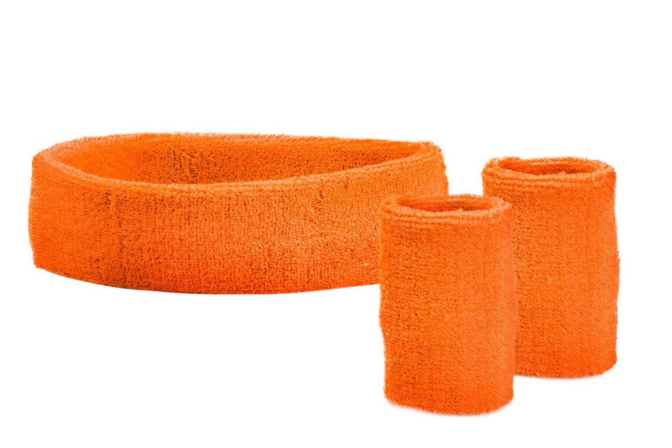 Oranje Zweetbandjes Set van Wilbers & Wilbers koop je bij Partywinkel
