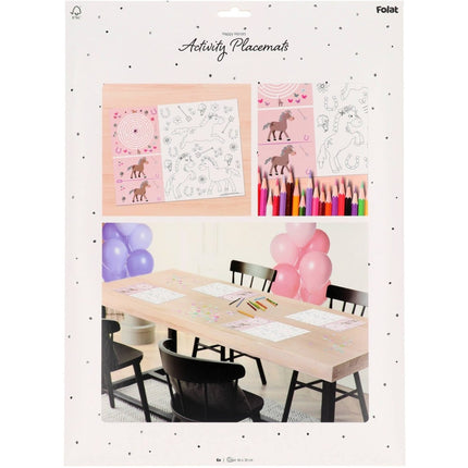 Paard Placemats 40cm 6st van Folat koop je bij Partywinkel