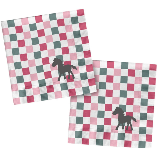 Paard Servetten 33cm 20st van Folat koop je bij Partywinkel