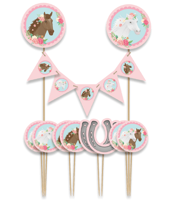 Paard Taarttopper 30cm van Paper Dreams koop je bij Partywinkel